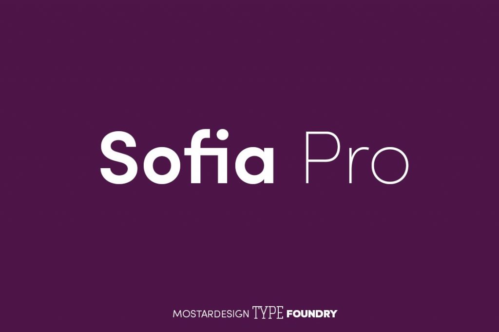 Sofia Pro by Mostardesign Type Foundry Typeyeah.
